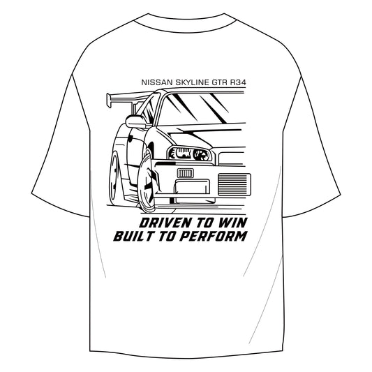 Short Sleeve TEE - SD Logo with Skyline Print
