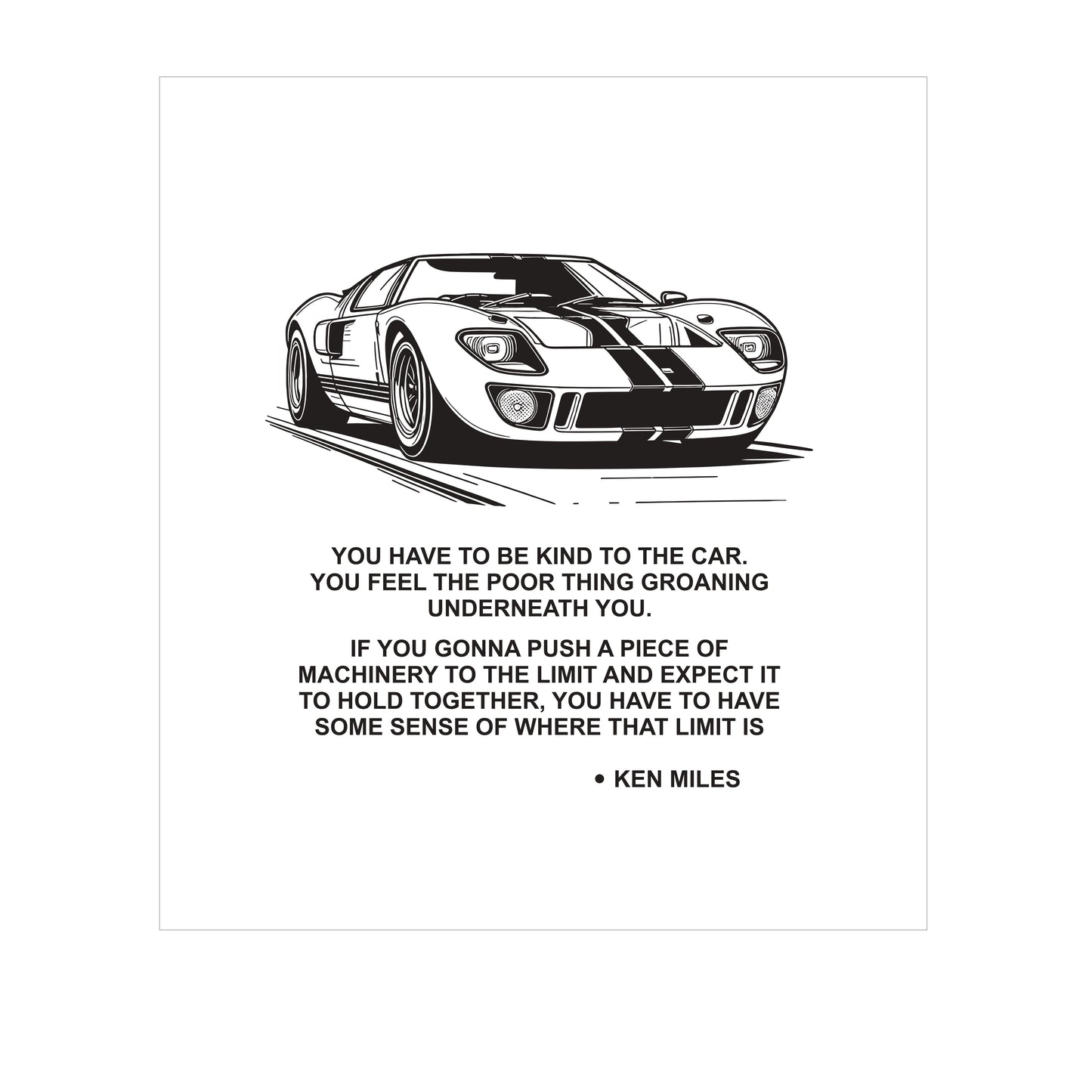 Short Sleeve Tee - GT Logo with Car Print