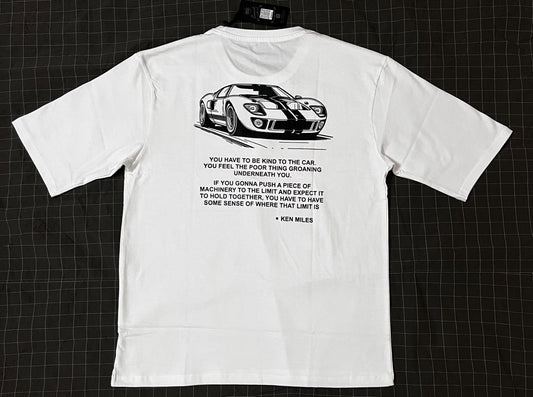 Oversized T-Shirt with Front GT logo and Back GT Car Print.